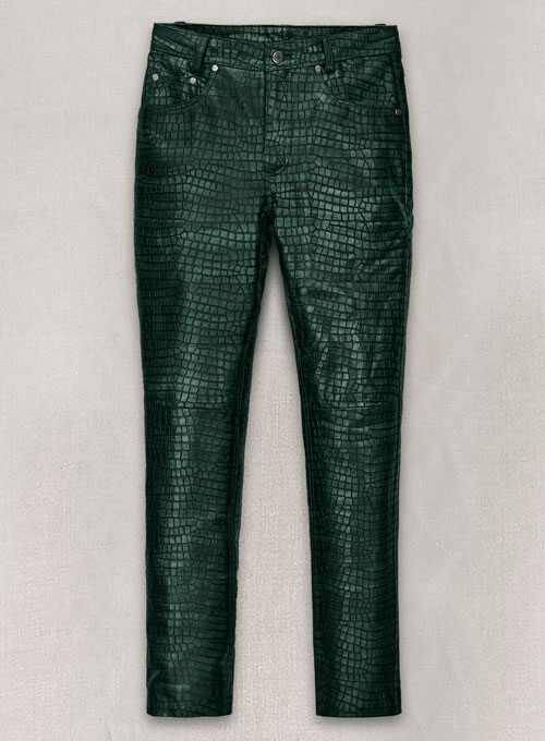 Men’s Crocodile Real Leather Pant